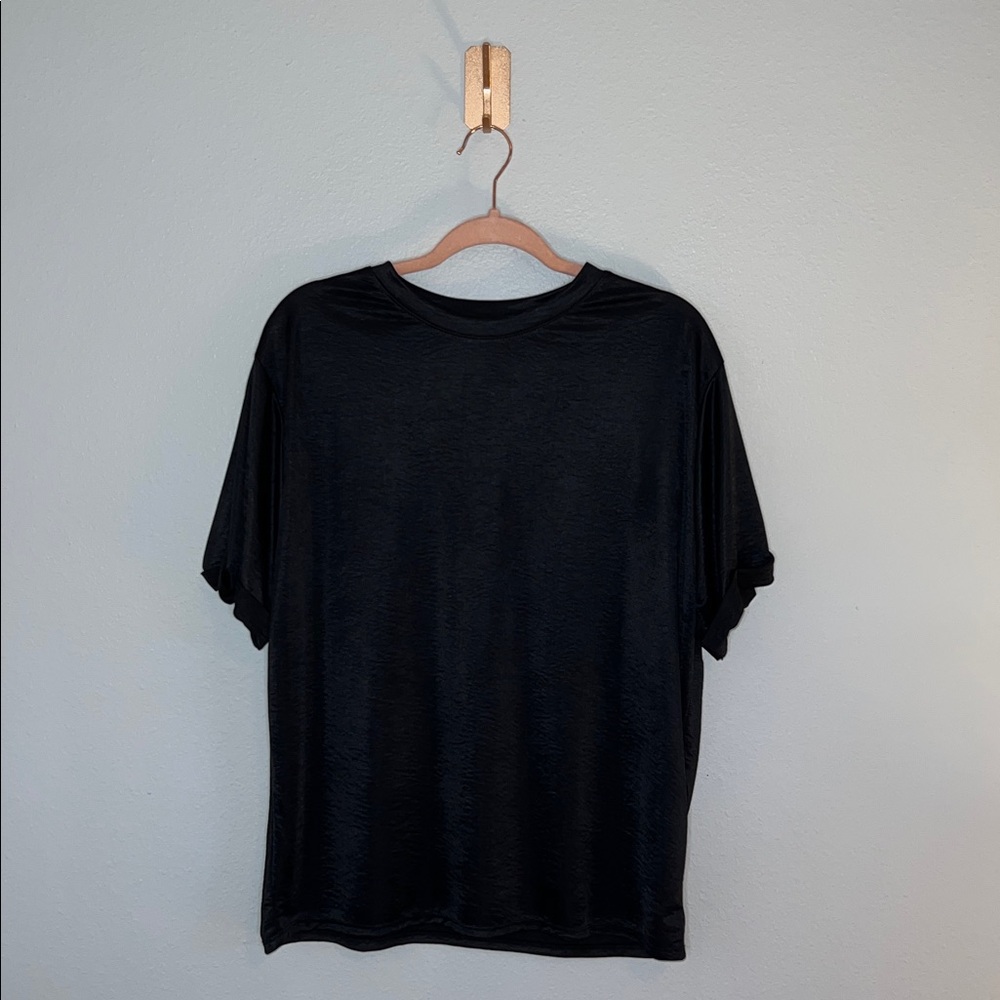 Cherish Silky Black Tee 🖤